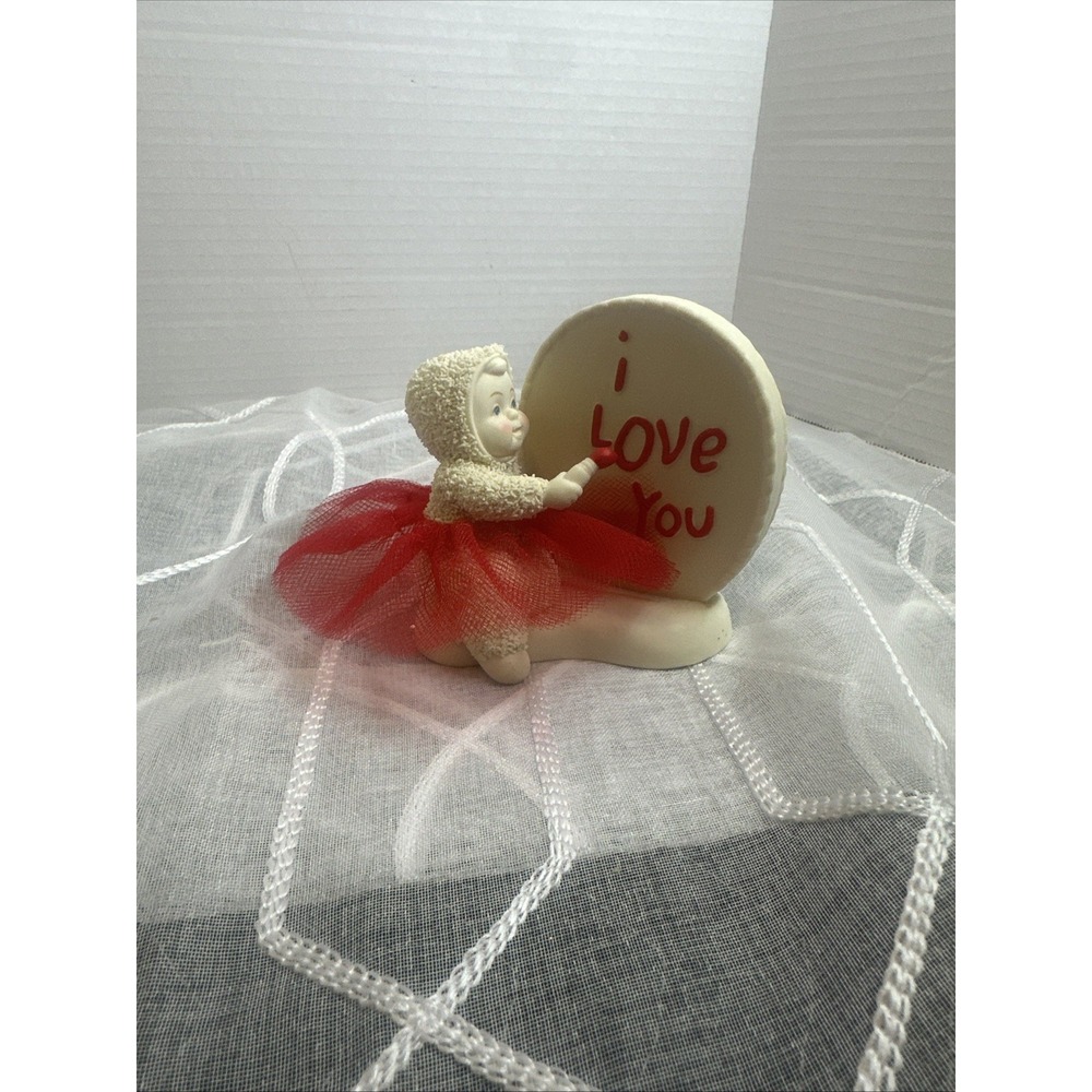 Department 56 Snowbabies I LOVE YOU BECAUSE Figurine No Box
